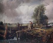 John Constable A boat passing a lock oil on canvas